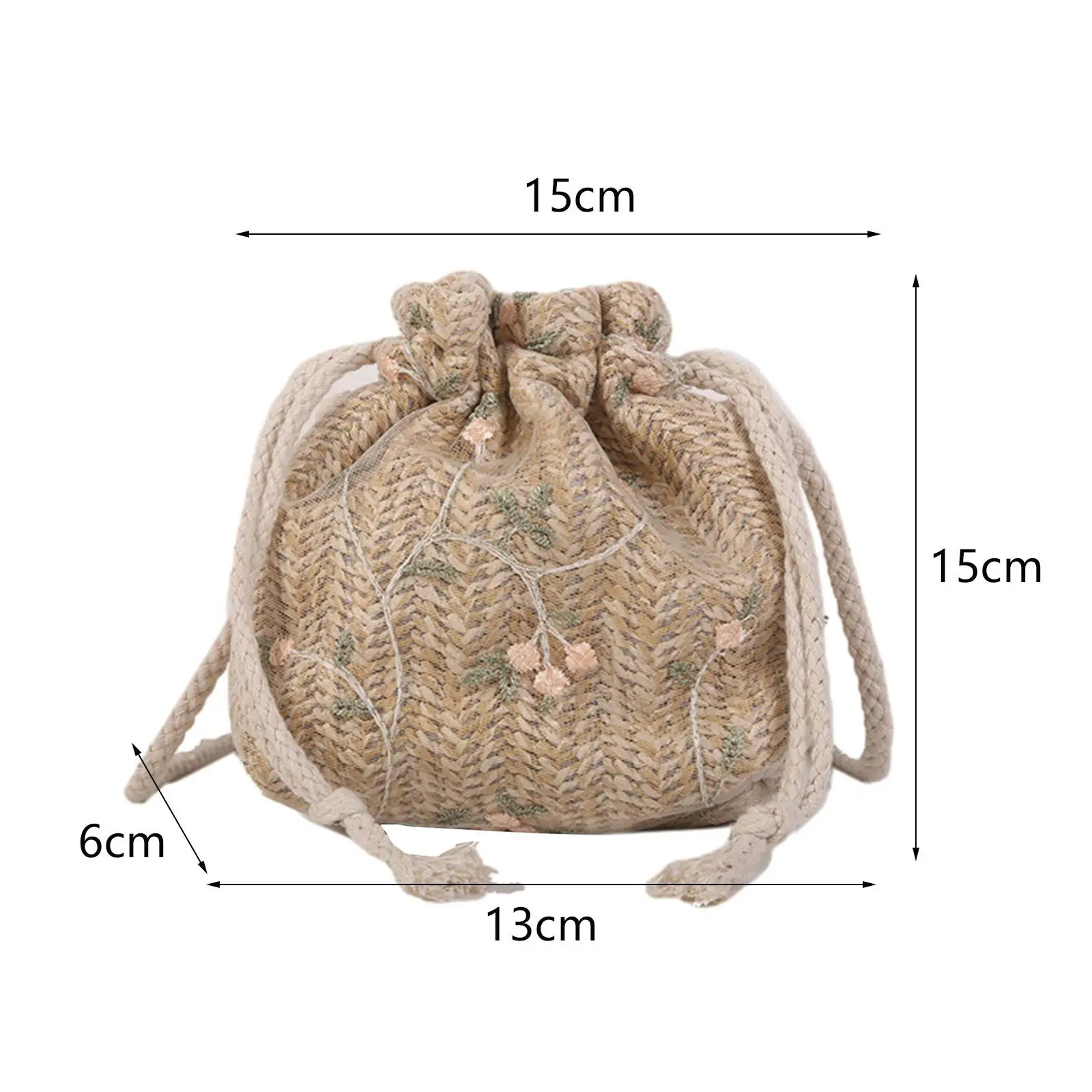 Women Shoulder Bag Women's Bucket Bag Simple Summer Beach Bags Drawstring Crossbody Bag for Casual Shopping Work Dating