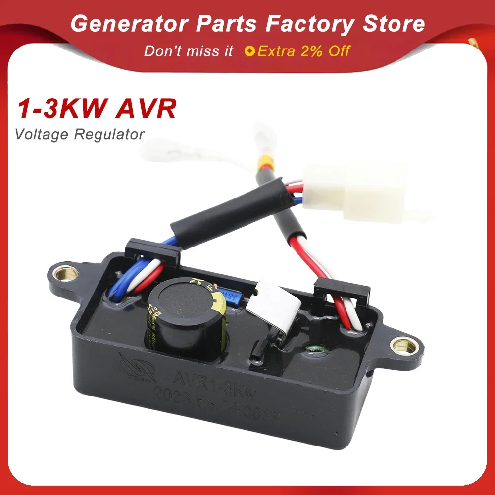 2kw 2.5kw 2.8kw 3kw AVR 220V Single Phase Gasoline Automatic Voltage Regulator Stabilizer for GX160 Small Generators