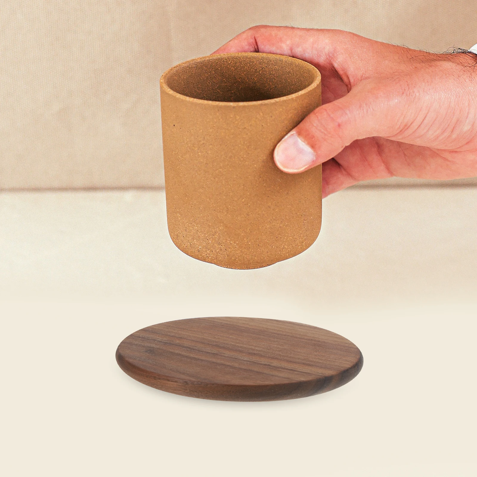 

4Pcs Wooden Coasters Square Cup Pads Heat Insulation Anti-Scald Non-Slip Table Mats Protecting Wood Furniture for Home Dining