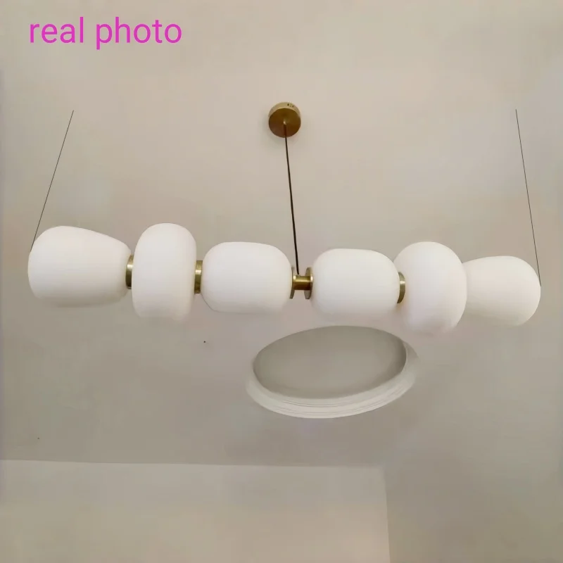 Artistic GlassCeiling Pendant Light Acrylic Living Room Chandelier LED Modern Dining Room Simple Creative Personality Lighting