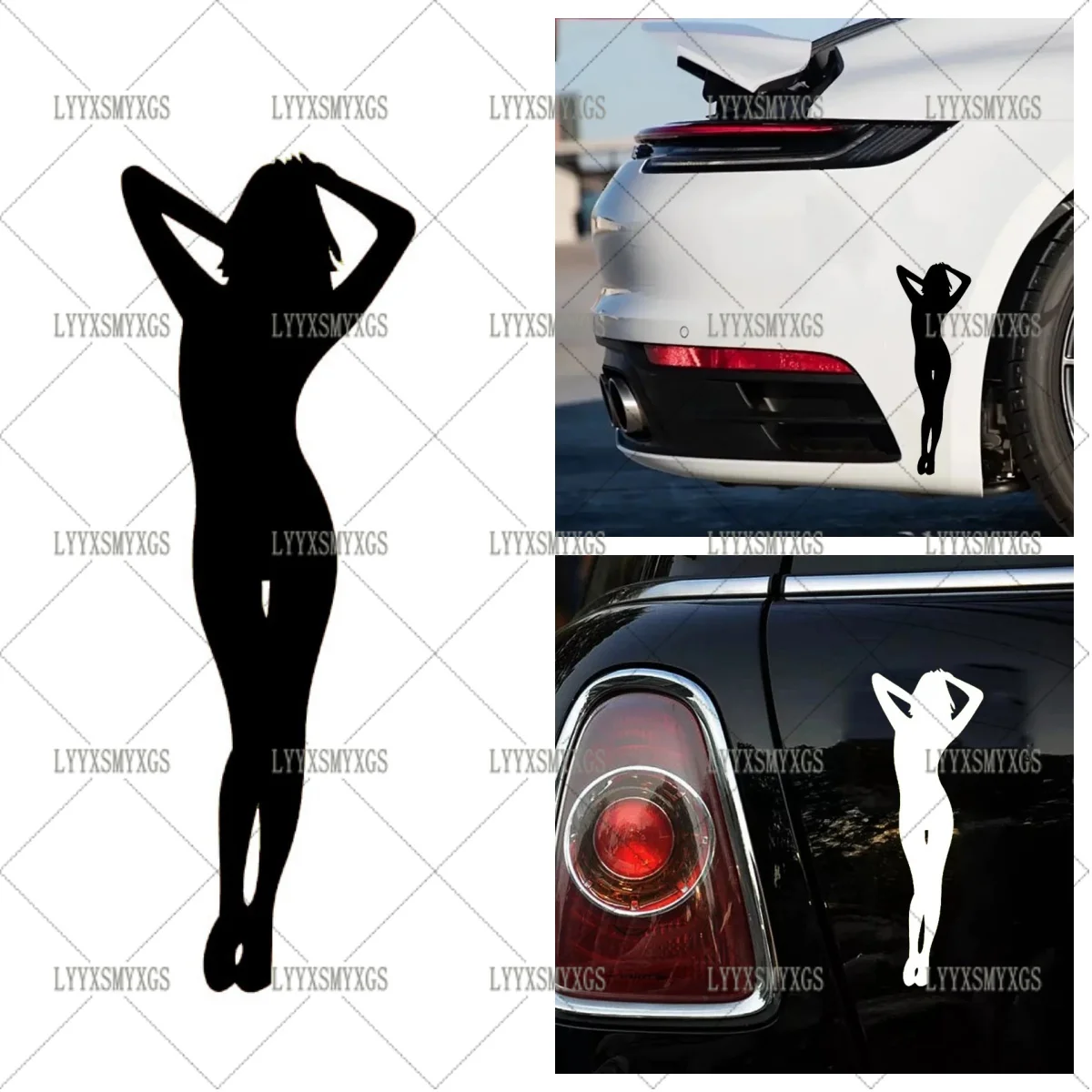 

Self-Adhesive Custom Funny Sexy Body Car Stickers Waterproof Sunscreen Vinyl Decal PVC wholesale Accessories