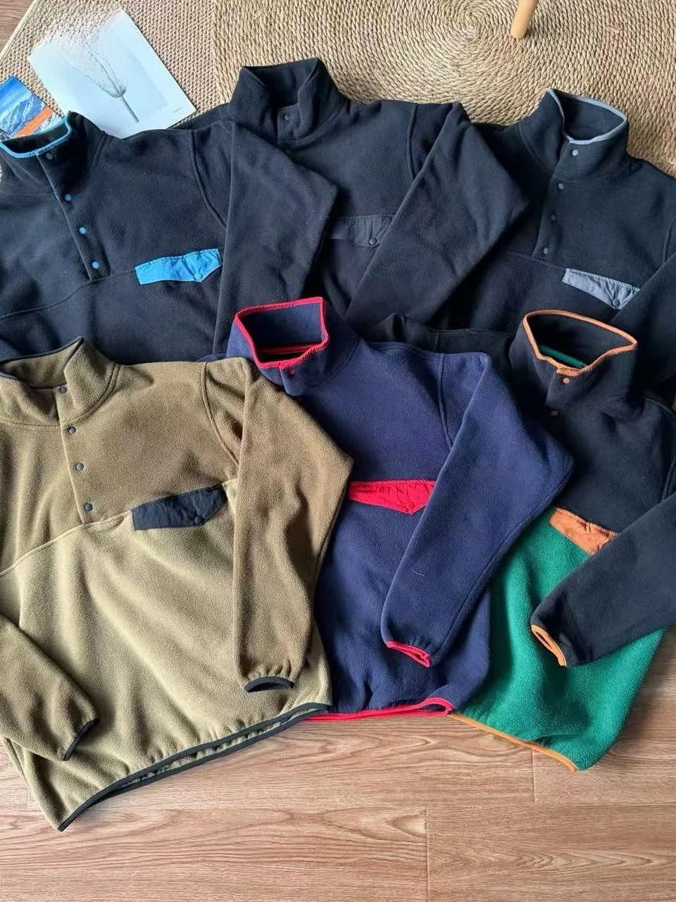 Suda con Capucha de Forro Polar ueso, Cuello Alto, Media Cremallera, para Hombre y Mujer, Informal, Abrigo Cálido, Fibr...