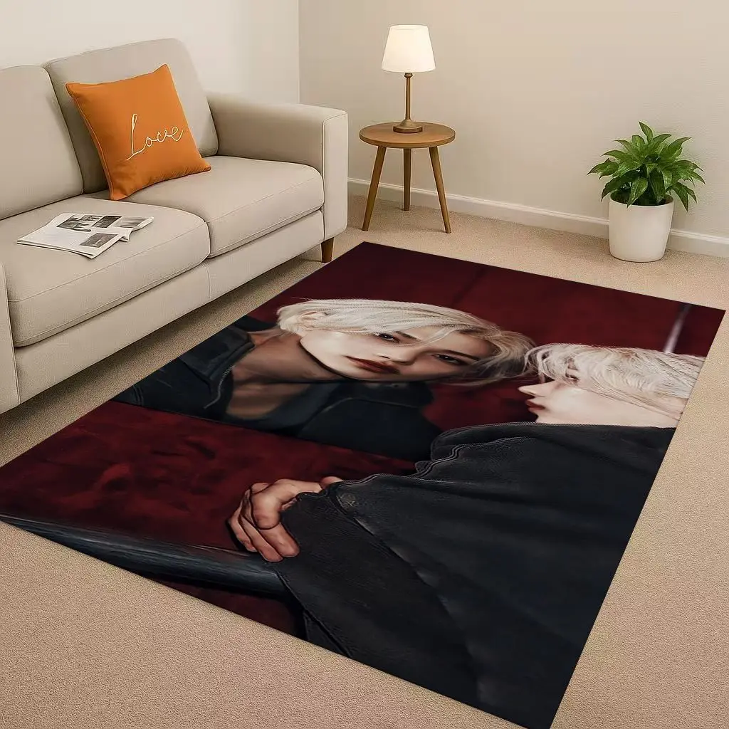 3D Kpop Felix Star Art Нескользящий ковер для гостиной, мягкий ковер для спальни, игровой комнаты и дивана, легко чистый домашний декор, коврик для двери 3D Kpop Felix Star Art Нескользящий ковер для гостиной, мягкий ковер для спальни, игровой комнаты и дивана, легко чистый домашний декор, коврик для двери