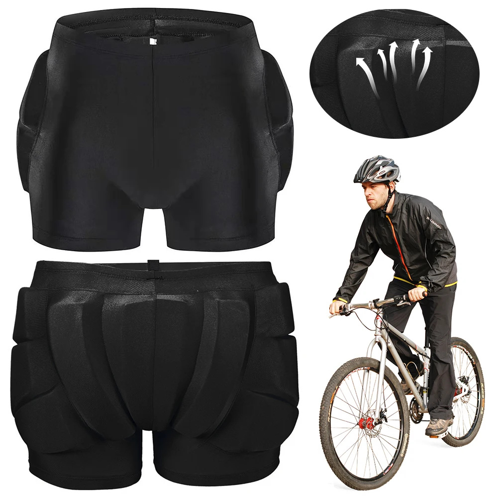 Pantalones cortos acolchados para deportes al aire libre, absorción de golpes, equipo de esquí para coxis para niños, pantalones deportivos transpirables para cadera y trasero, Protector de patín para ciclismo e invierno