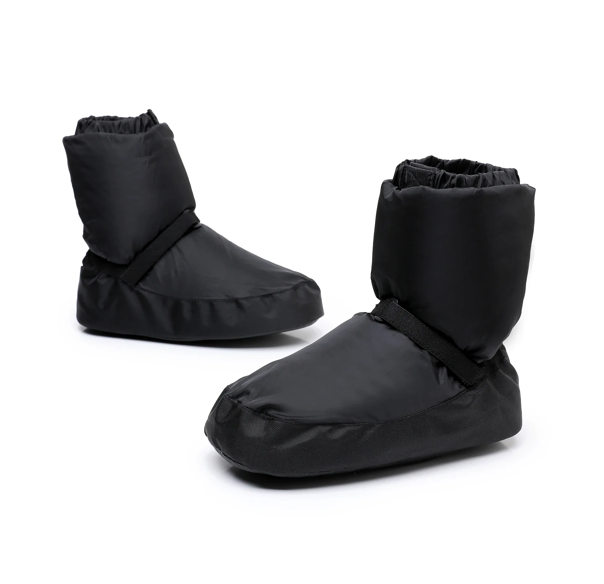 Botas curtas de algodão de sola grossa para mulheres, sapatos de dança, sola macia, sapato de treinamento feminino, adulto, quente, outono, inverno