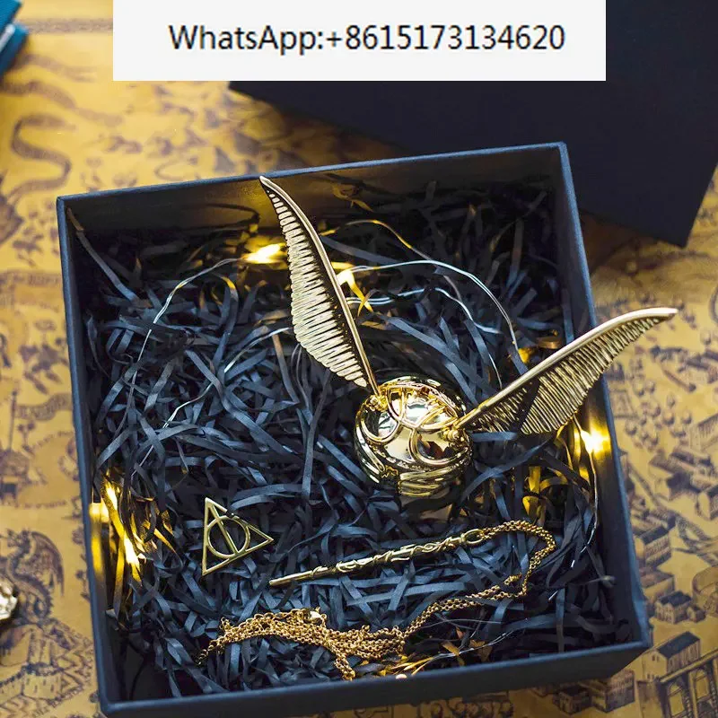 Gold Snitch  Ring Box Flying Thief Storage Box Wings Luxury Jewelry Box Storage Wedding Proposal Creative Birthday Gift Boxes