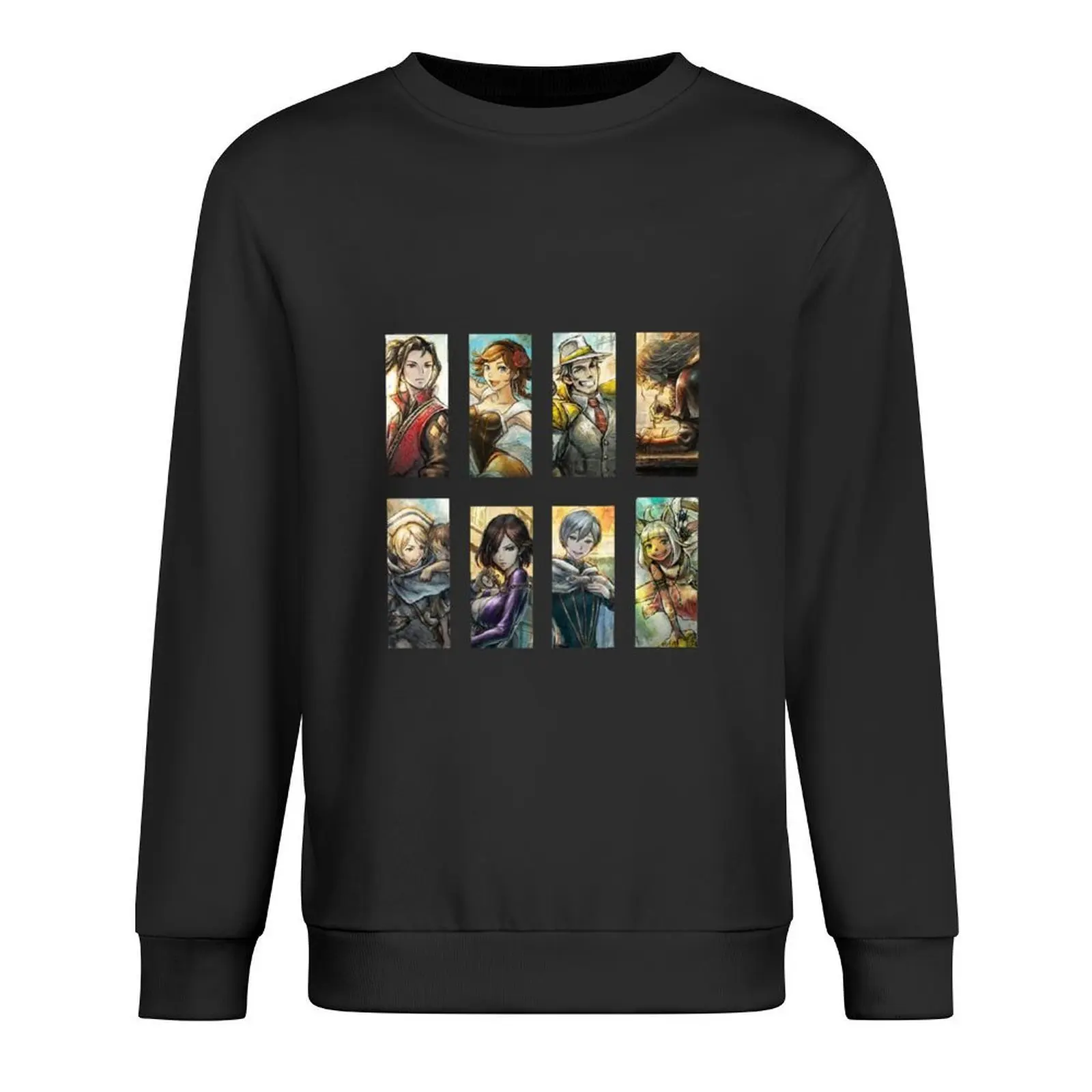 

Octopath traveler 2 all heroes Pullover clothes for men male clothes korean style clothes korean hooded sweatshirt
