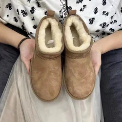 2024 New Classic Thickened Fluff Women's Snow Boots Comfortable Warm Ankle Boots Women Winter Ladies Shoes Chunky Botas Mujer