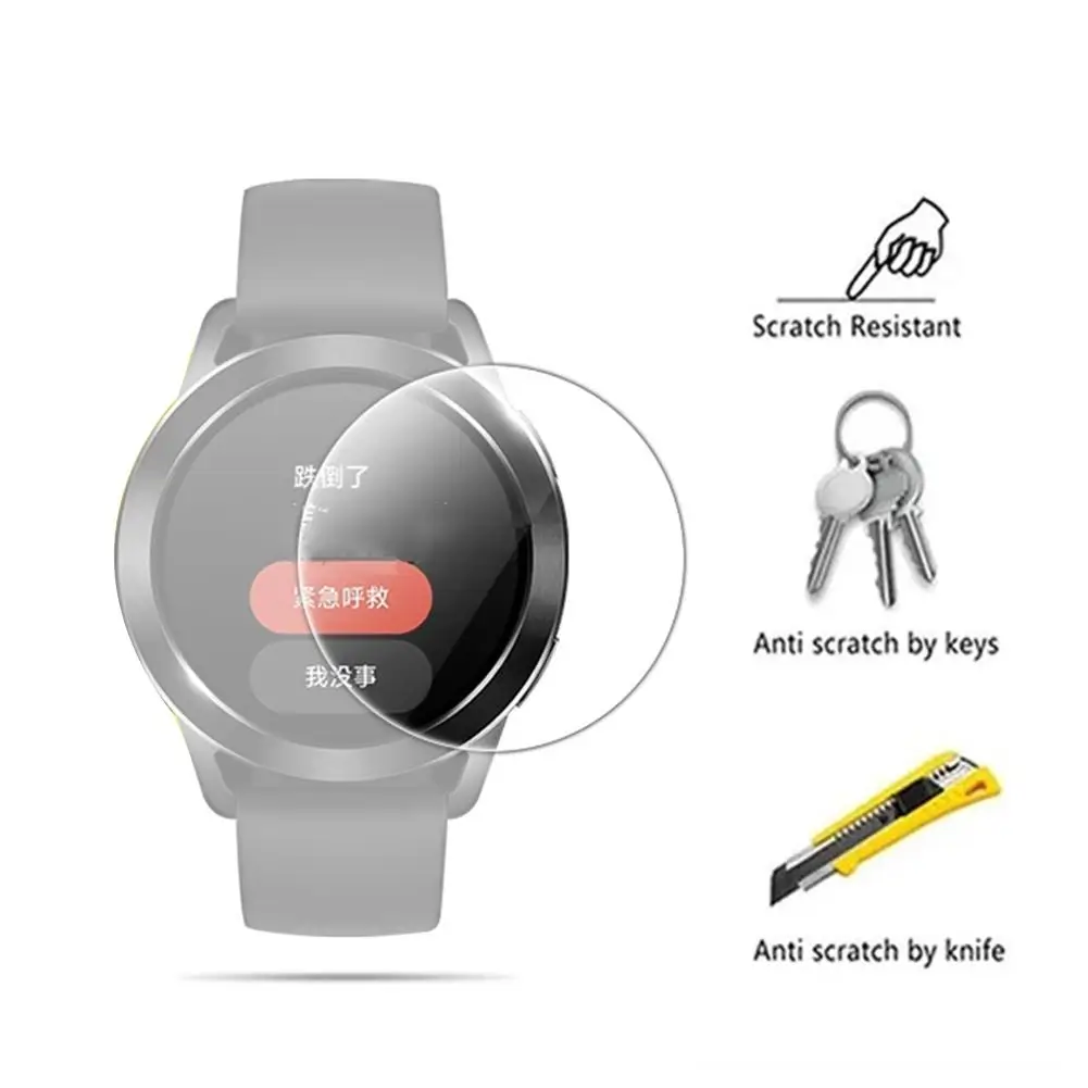 Waterproof HD Clear Cover Screen Watch Tempered Film Soft Watch Protective Film Screen Anti-Scratch Protecto Clear Full C5U6
