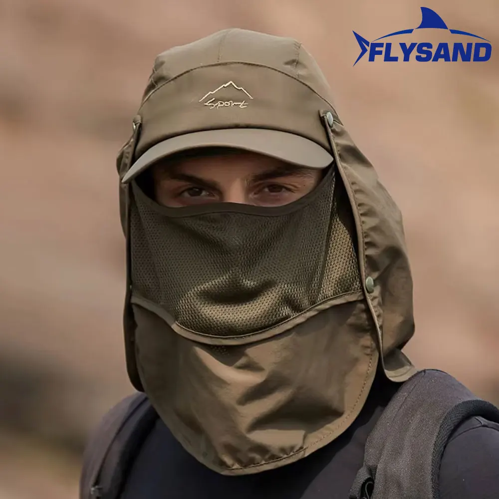 flysand-viseira-chapeu-dobravel-destacavel-protecao-solar-respiravel-mosquito-veu-acampamento-pesca-caminhadas-pato-lingua-chapeu-pesca