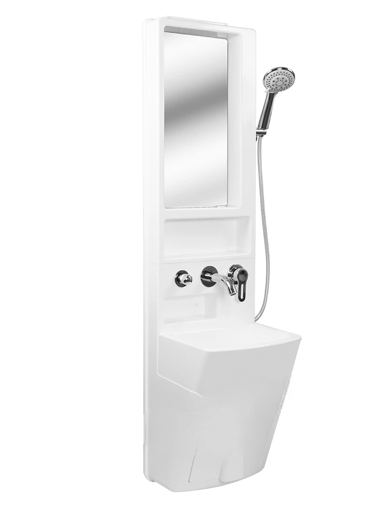 

For RV Modification Accessories Bathroom Cabinet Simple Bathroom Cabinet Wall-Mounted Washbasin Wash Basin