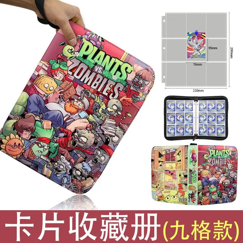 Nowy Album na Karty Plants Vs. Zombies, Segregator na Karty, Wizytownik, Gadżet do Gry, Modne Zabawki z Kreskówek, Prezenty dla Dzieci