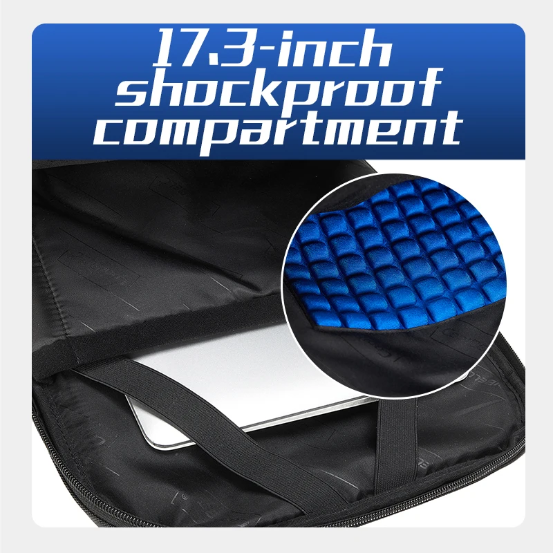 Multifunction Waterproof Business Travel 17 Inch Laptop Backpack for Men Large Capacity with USB Charging Port Luggage Backpack