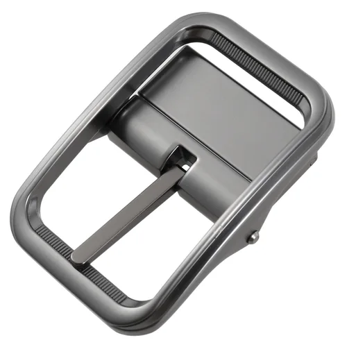 Imagen 2 del producto Hebilla cuadrada vintage dorada para hombre, hebilla clásica, accesorio informal para cinturón de negocios, 3,3 cm