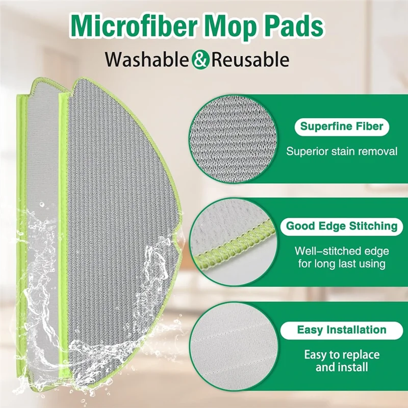 A24P Staubmaschinen-Kombination für Irobot Roomba 205, Ersatztücher, Staubsaugertücher, Wischpad-Zubehör für Staubsauger