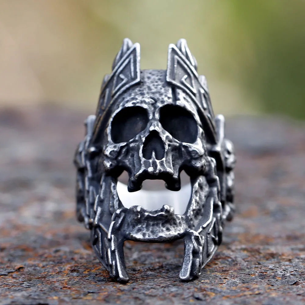 Neue gotische Retro Schädel Ring 316l Edelstahl Ringe für Männer Party Punk Biker Schmuck Freund Geschenke männliche Bijoux
