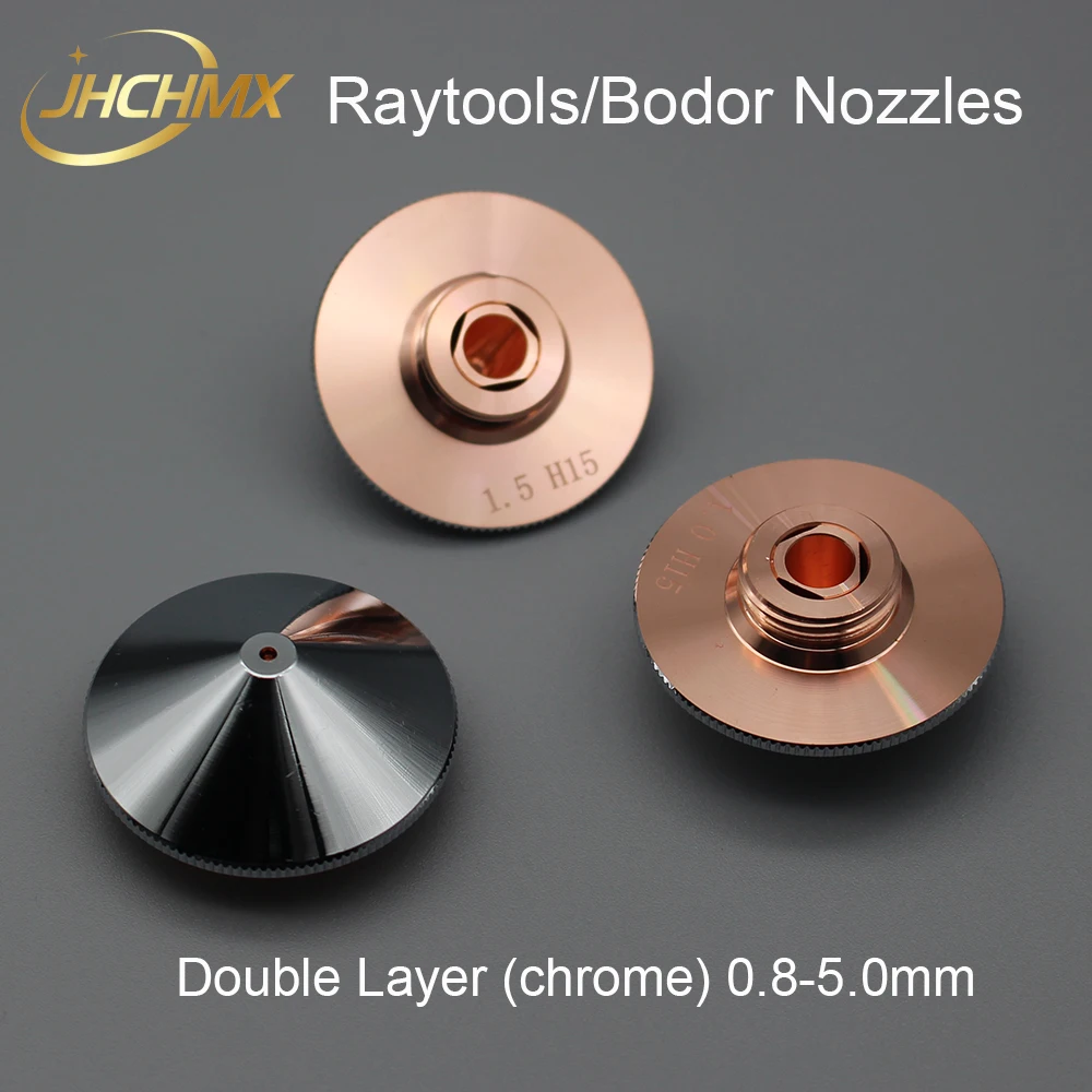 Jhchmx Fiber Laser Nozzles Enkele/Dubbele Laag Dia.32 M14 0.8-5.0Mm Voor Raytools Fiber Laser Hoofd Bodor glorystar Laser Machine