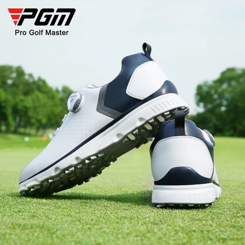 

PGM Lightweight Golf Shoes Men's Super Waterproof Golf Shoes Men's Breathable Patented Anti-slip Spikes Casual Sports Shoes