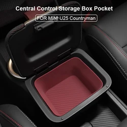 For Mini Electric Countryman U25 2024 2025 Car Central Console Armrest Storage Box Pocket Container Organizer Holder Tray