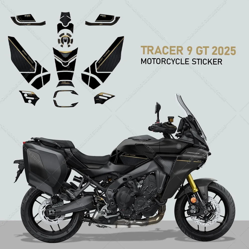 

3D Epoxy Resin Protective Sticker Motorcycle Tank pad Stickers Protection kit Waterproof Sticker For Tracer 9 GT 2025
