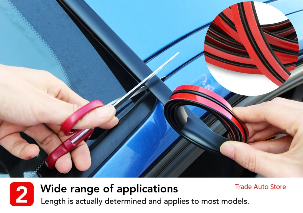 Car Window Edge Windshield Roof Sealing Strip For BMW E30 E36 E39 E46 E60 E70 E87 E90 E92 E71 F10 F30 F20 F01 F02 X3 X4 X5