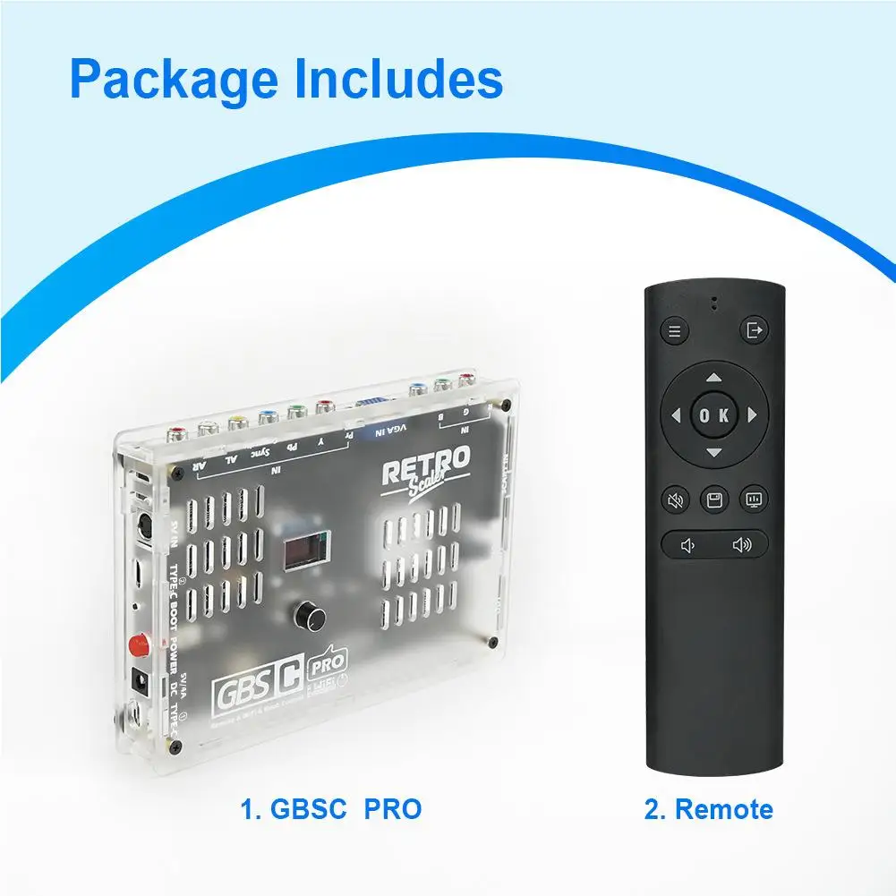 

High-end GBSC Pro GBS Control Scart RGBS YPbPr VGA Composite(AV) SV To HDMI Video Auido Converter For Retro Game Consoles