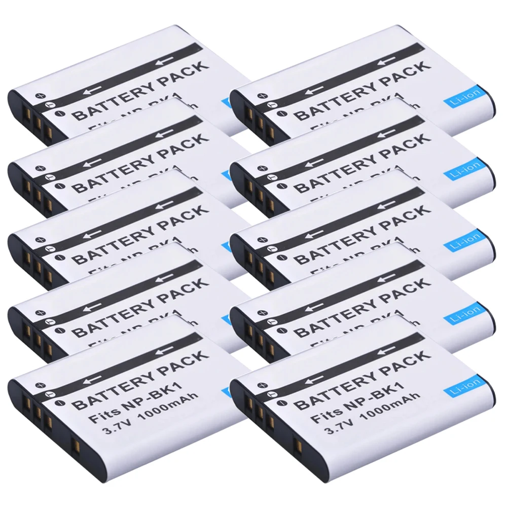 

NP-BK1 Bateria NP BK1 Battery for SONY Cyber-shot S750 S780 S950 S980 W180 W190 W370 MHS-PM1 CM5 NPBK1 1000mAh Camera Batteries