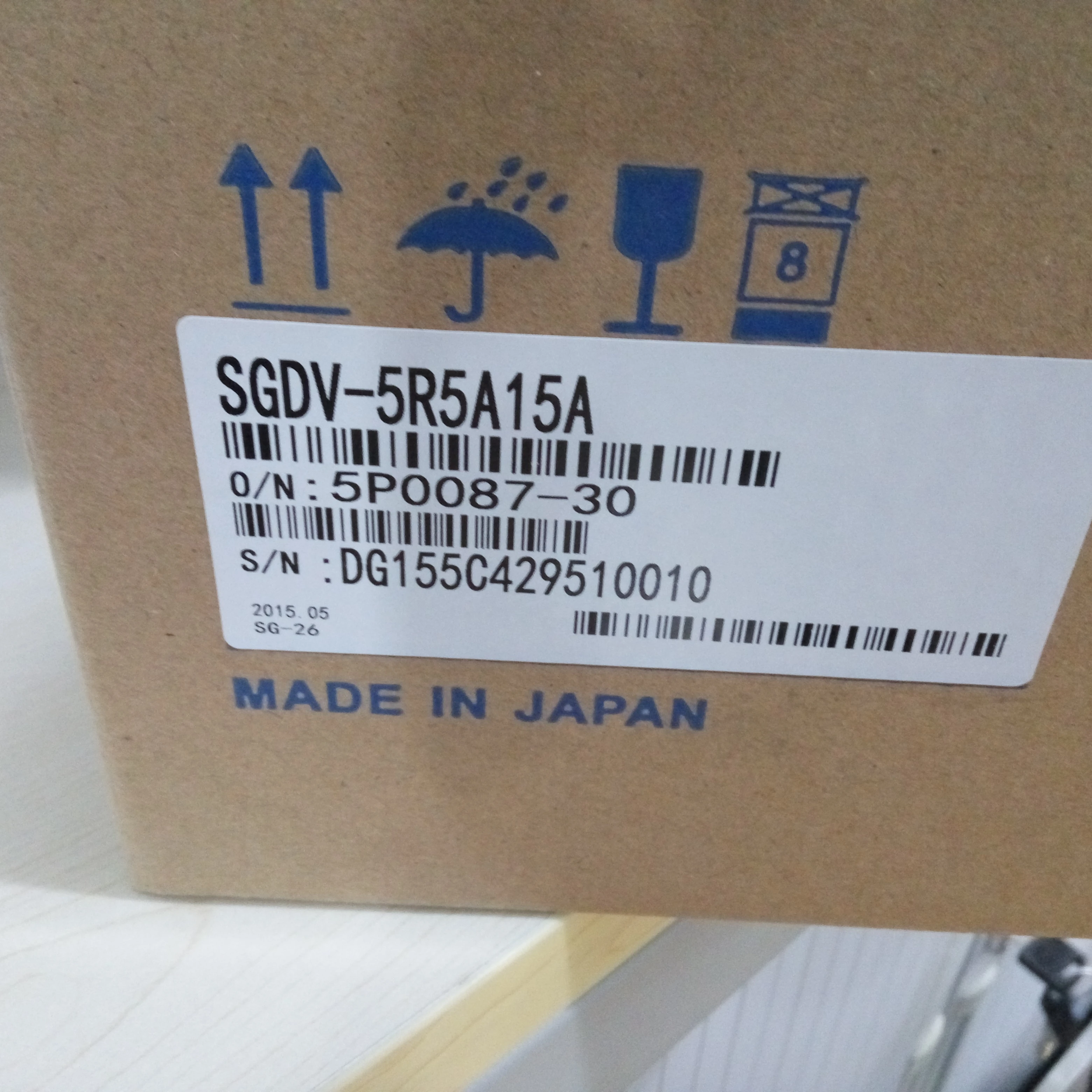 INVERTER inverterSGDV-5R5A15A DRIVER is  SGMJV-08ADA61 Servo motor SGMAV-01ADA2C