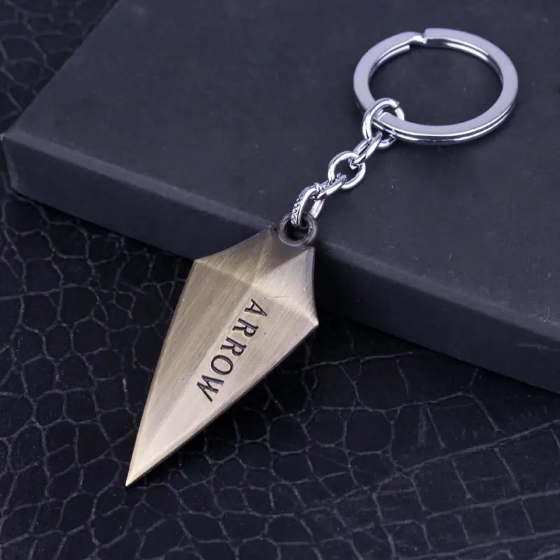 Movie Series Comics Seta Logotipo Chaveiro para Homens, Liga, Chaveiros de Metal, Corrente Chave Verde, Presente Da Jóia