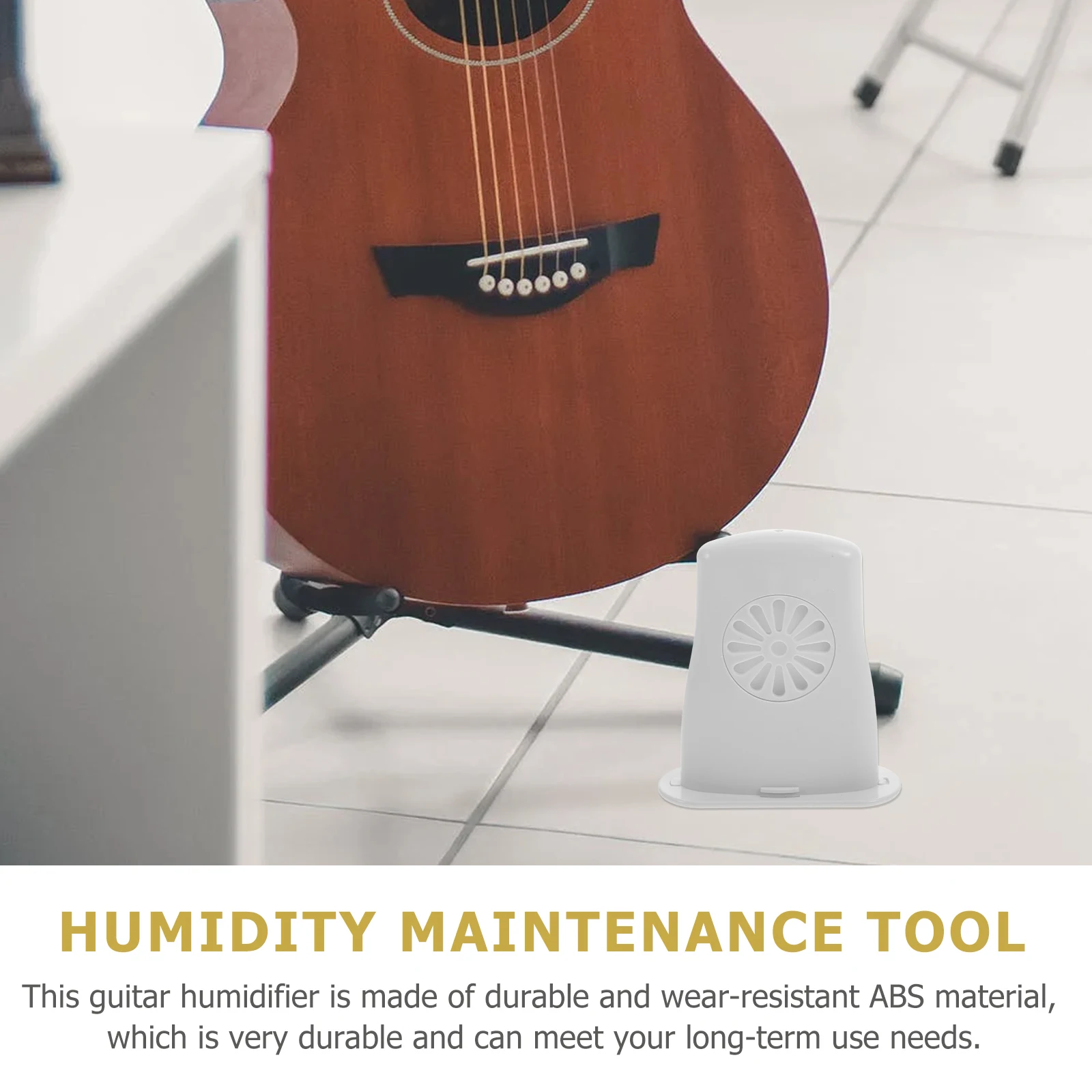 

2 Pcs Small Guitar Humidifier Sound Hole Cover Acoustic Plastic Accessory Portable