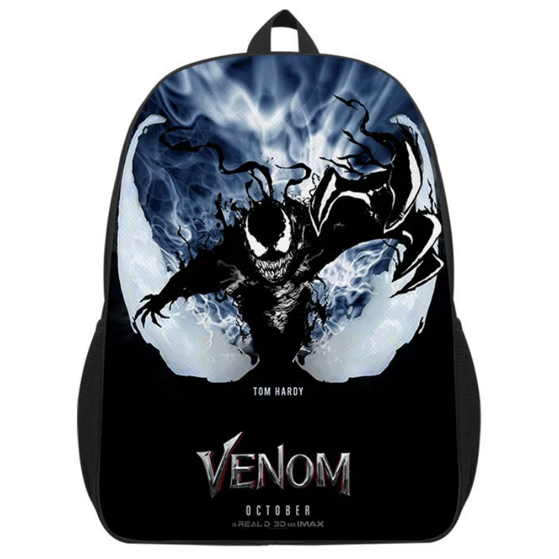 Marvel venom cartoon print large-capacity backpack primary and middle school students handsome and good-looking boy schoolbag