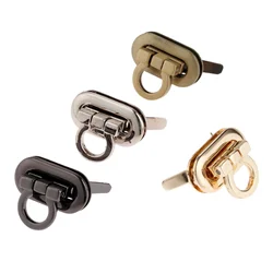 1 Set Zinc Alloy Leather Bag Buckle Twist Turn Lock Snap Clasps Closure Luggage DIY Craft Bag Purse Handbag Catch Buckle 30*15mm