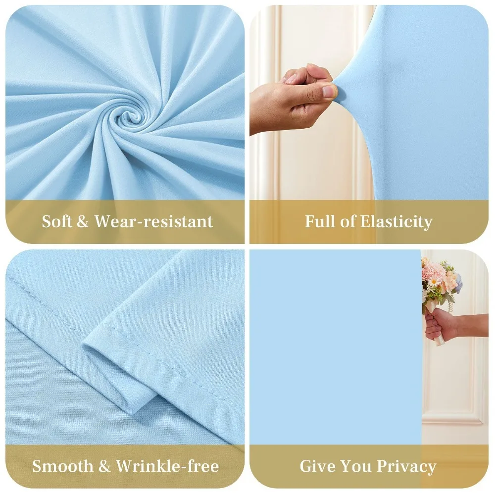 Rectangular Shelf Cloth Cover Elastic Square Cloth Cover Elastane Double-sided Cloth Wedding Rectangular Arch Background Cloth