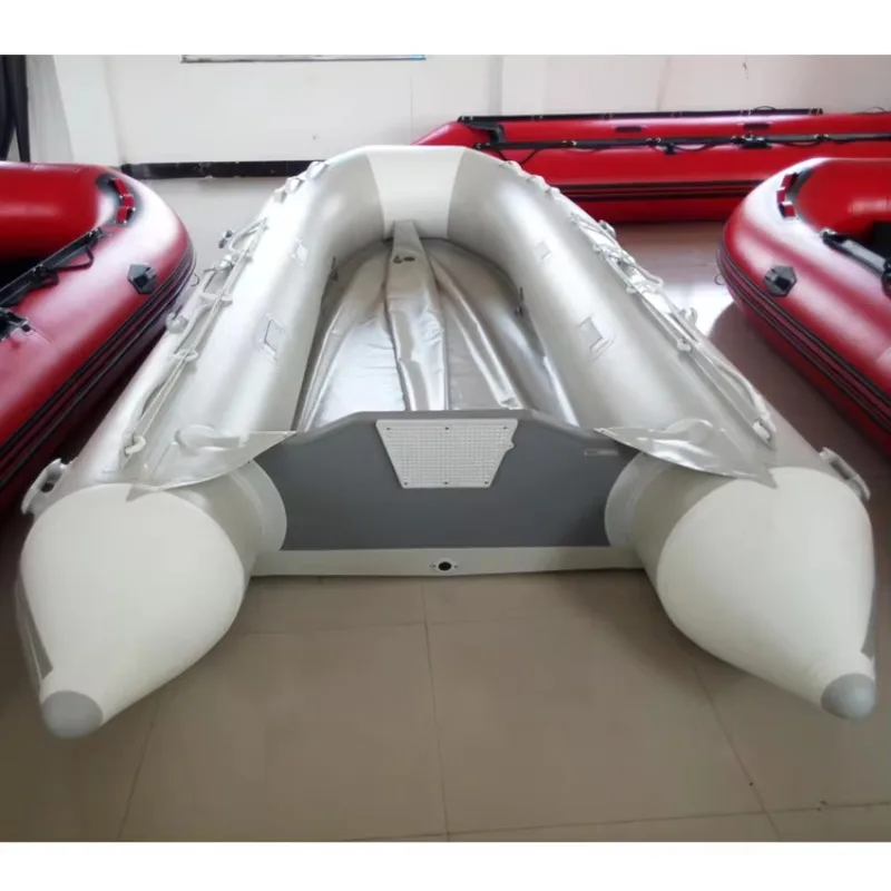 2026 new inflatable Rubber speed fishing sport with Aluminum floor boat