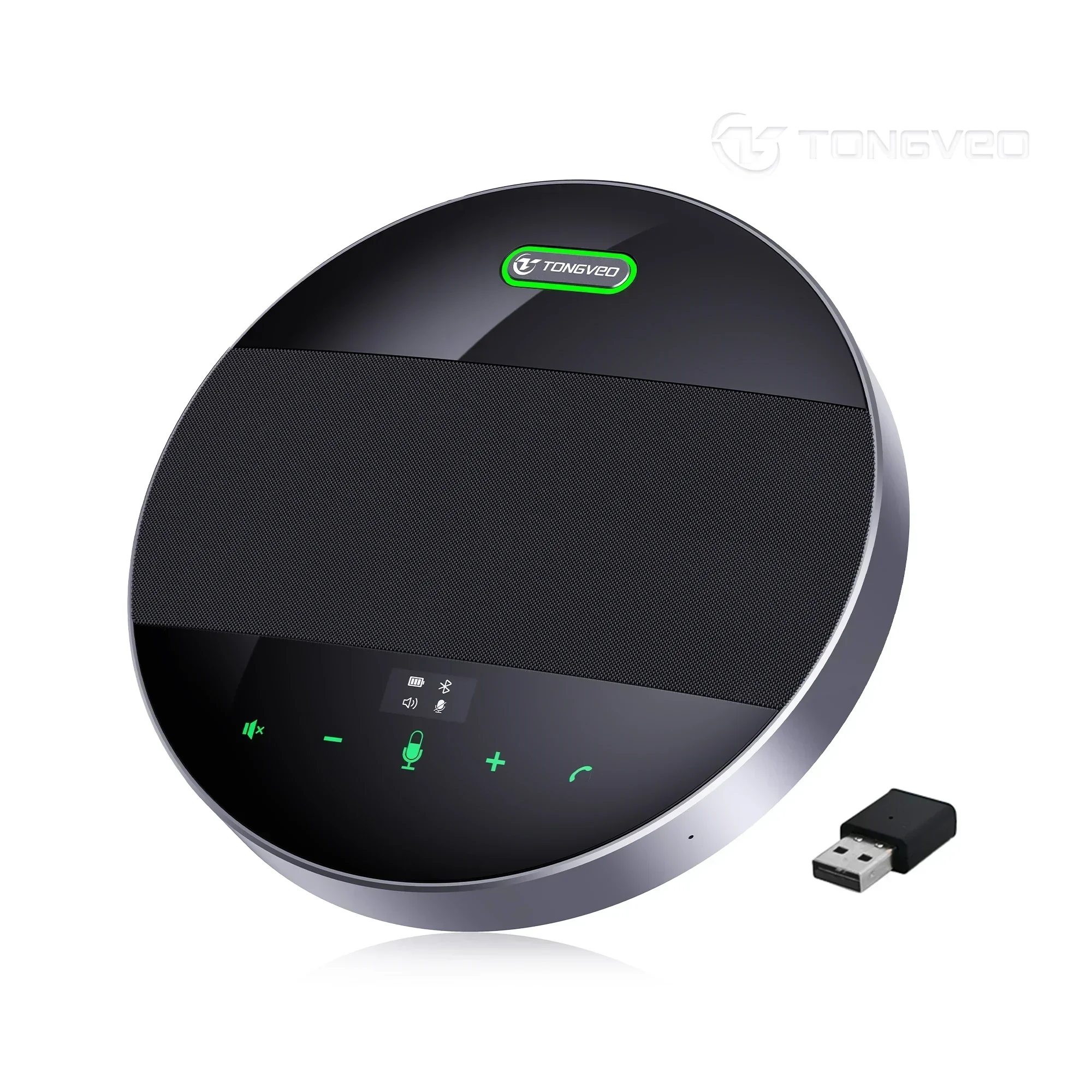 2026 Premium 2026 Professional Conference Speakerphone with 6 Meter Pickup Radius Daisy Chain Speakerphone Support Wireless/Blue