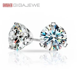GIGAJEWE Moissanite Available In Multiple Color VVS1 925 Silver Earring 18K Gold Plated Diamond Test Passed Jewelry Women Gift