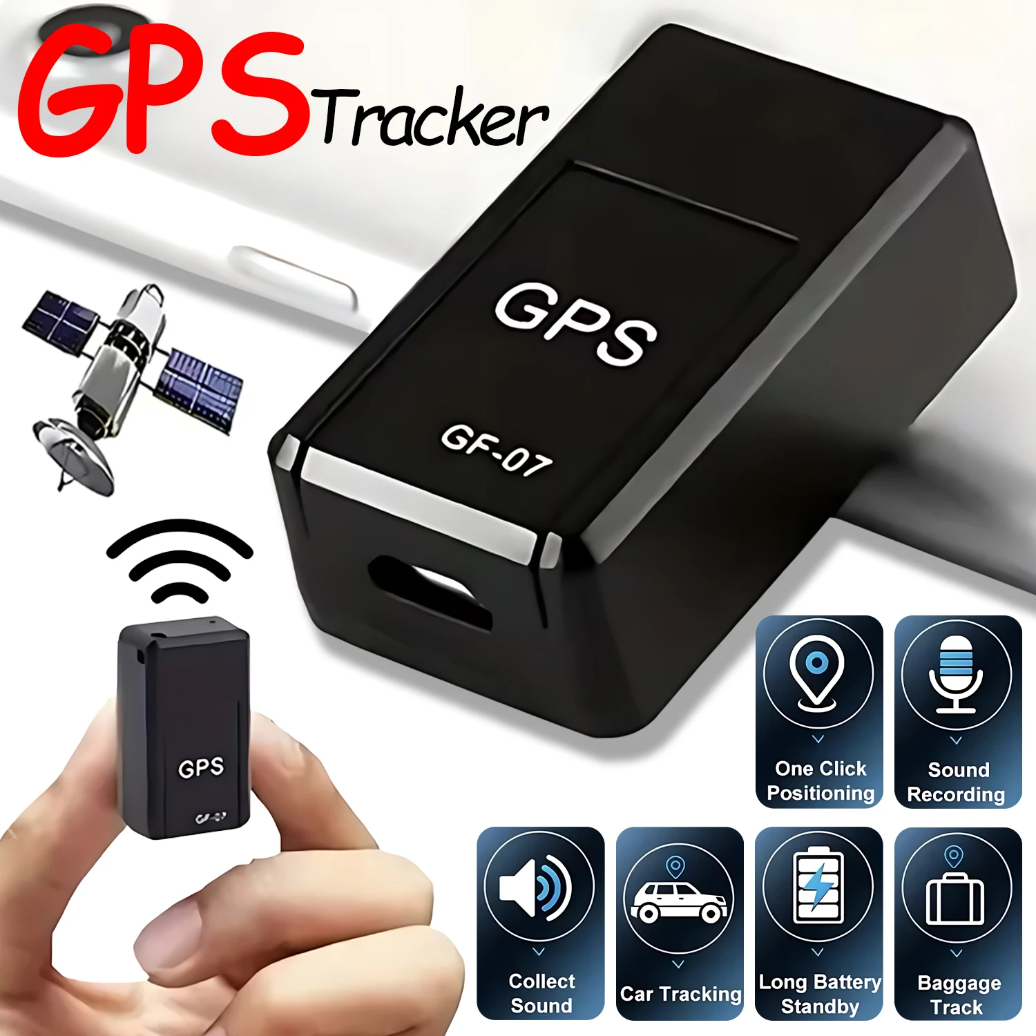 Мини GF07/GF09/GF022 GPS-трекер для автомобилей, отслеживание в реальном времени, противоугонный анти-потерянный локатор, сильное магнитное крепление SlM, сообщение Positione