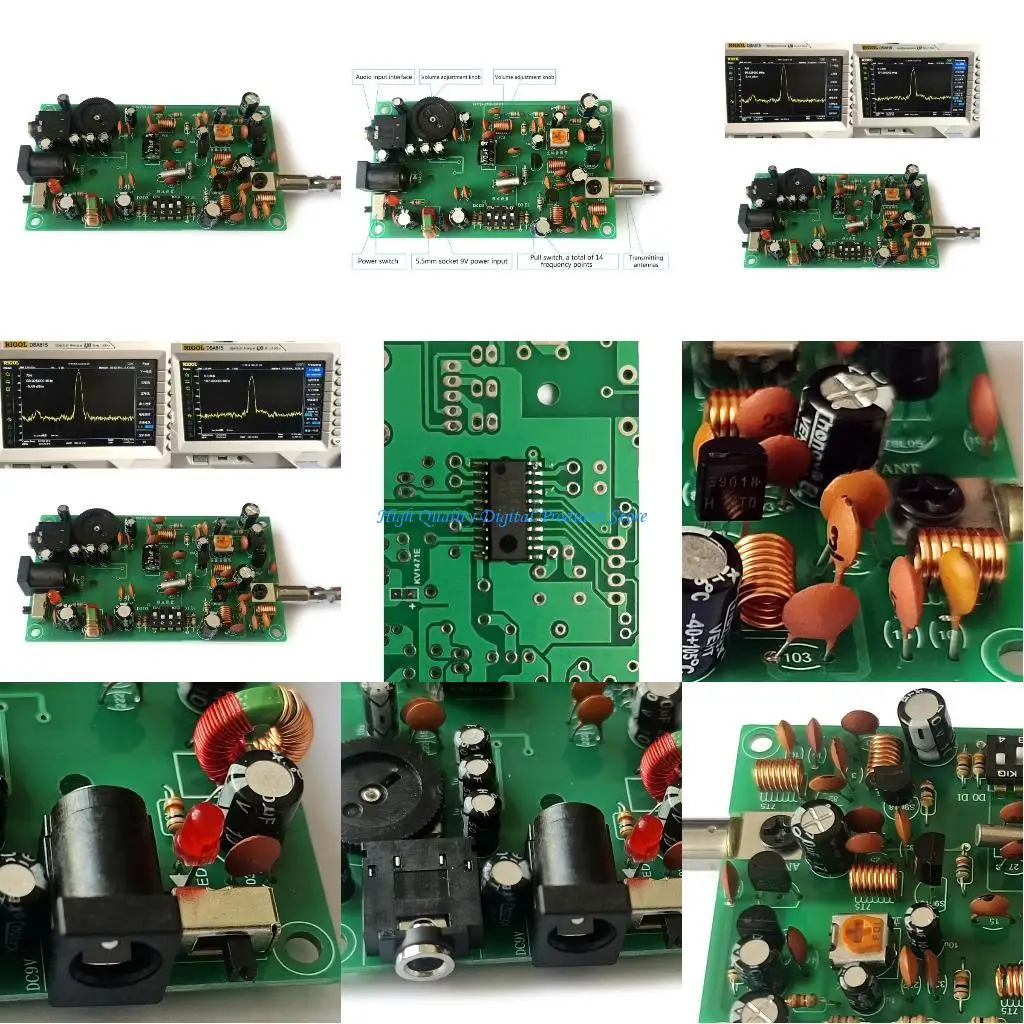 

U2JE FM Transmitter Circuit Board BH1417F Chip with Antenna Perfect for Electronics