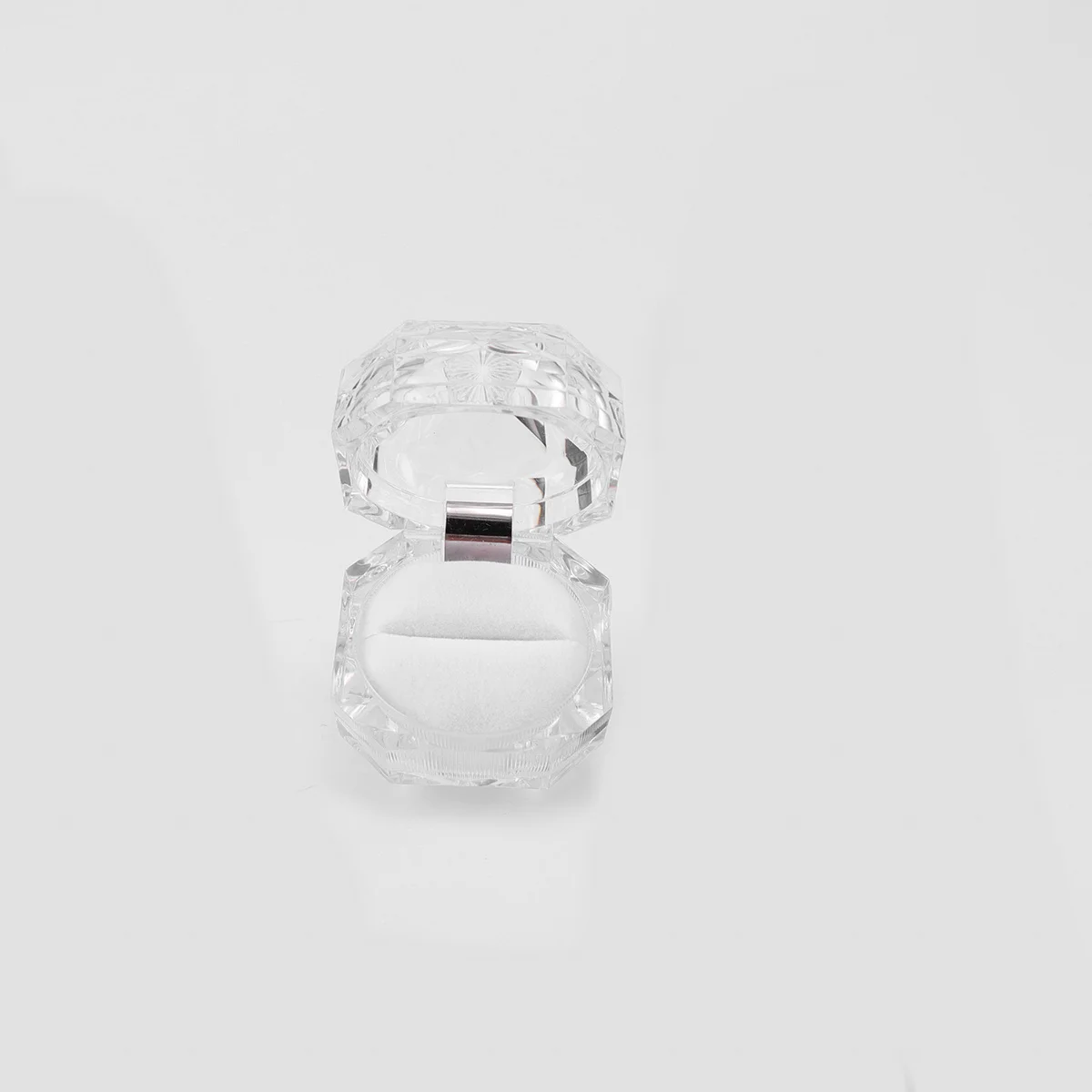 10Pcs Ring Box Transparent Jewelry Packaging Case Compact Organizer for Rings Earrings Display Mothers Day Valentine Gift