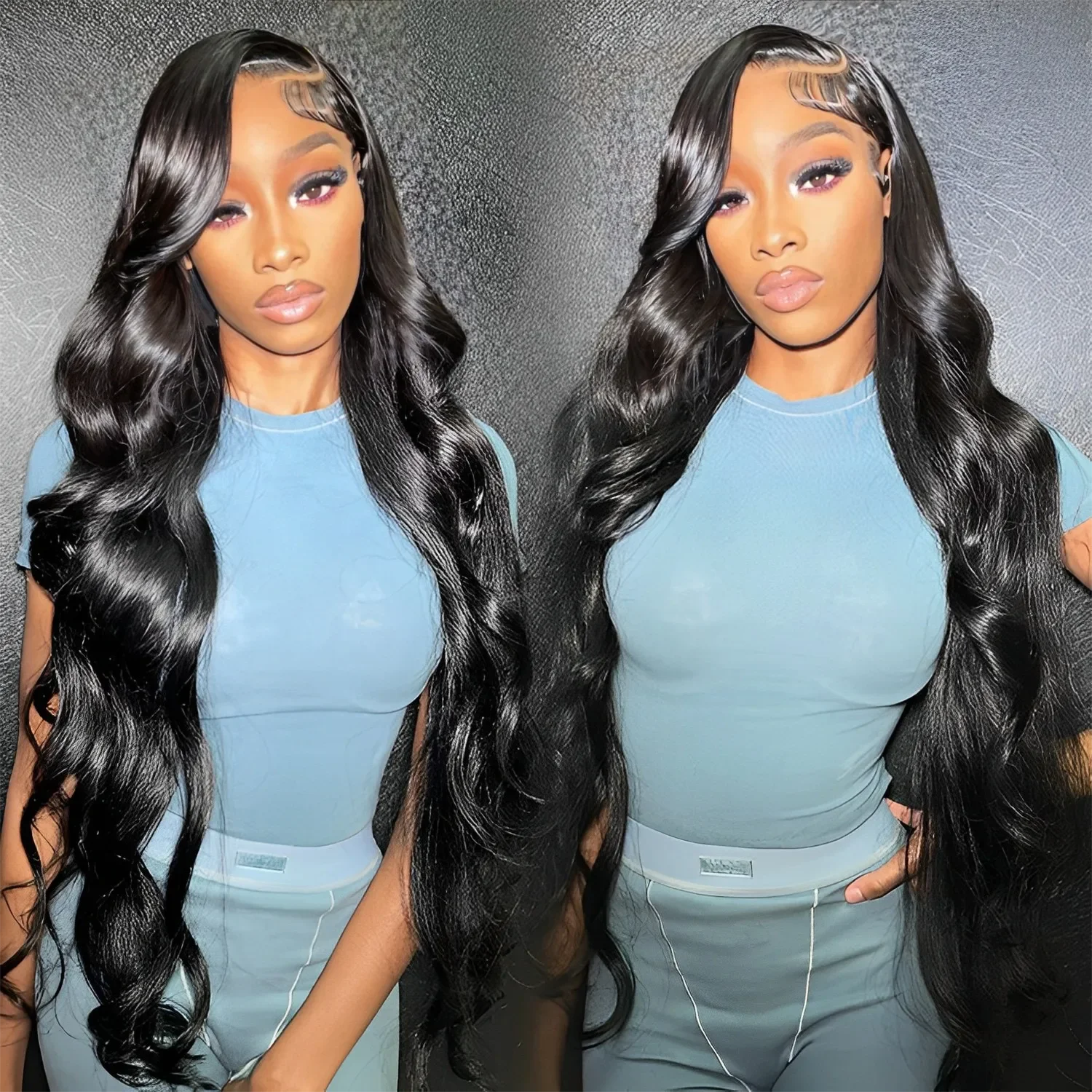 Bling Hair 13x4 Body Wave HD Lace Front Human Hair Wig Pre Plucked 4x4 Transparent Lace Closure Wigs 13X6 Lace Frontal Wigs 180%