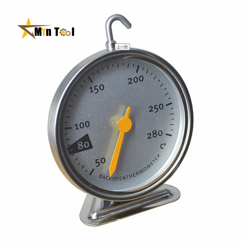 Rvs Oven Thermometer Hangen Stand Wijzerplaat Bakken Bbq Koken Vlees Voedsel Temperatuurmeting Kiechen Supply