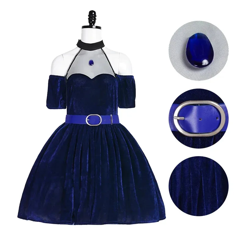 

Cy2025 Cosplay Wig Pink Gradient Blue Purple Long Hair Stage Costume Skirt Anime Alien Stage Halloween Dress for Woman Girl