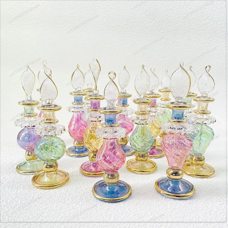 Small 7cm Essential Oil Bottle Glass Perfume Bottle Unique Decor Travel Gift