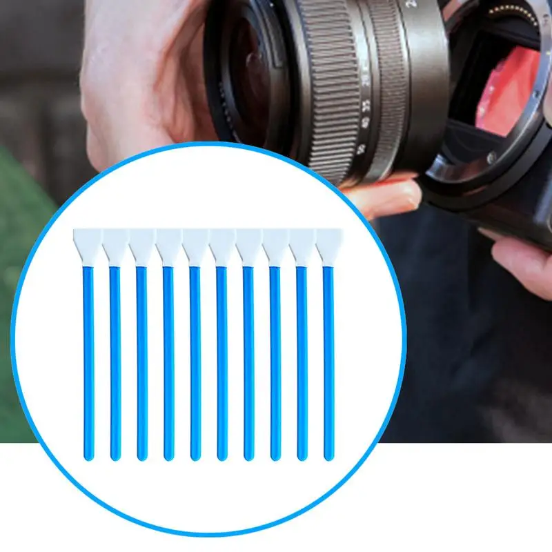 10PCS Sensor Cleaning Swab forNikon DSLR SLR CCD CMOS Digital Camera Lens Cleaning Tool 16mm Fiber Cloth Cleaner