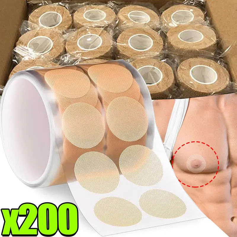 Disposable Nipple Cover Invisible Men's Shirts Tights Suit Anti-Bulge Nipple Sticker Soft Waterproof Anti-friction Sports Patch