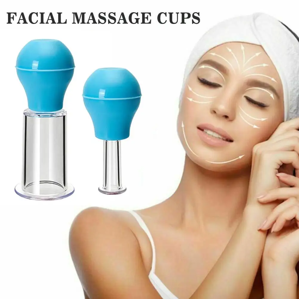 3-maten gezicht cupping therapie-apparaat, ooggezicht vacuümmassage cupper-siliconen cupping massage schoonheid body cup fascia massager
