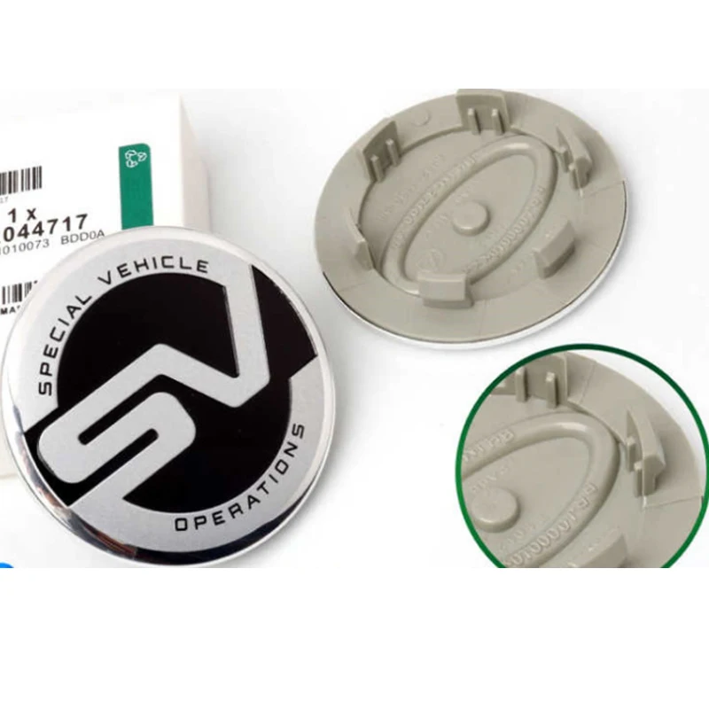 ثلاثية الأبعاد 62mmCar عجلة مركز قبعات مع SV SVR شعار شعار حافة غطاء محور شارة ل رينج روفر إيفوك ديسكفري اكسسوارات التصميم