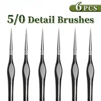 Nylon Ultra-Fine Tip Brush Set, Size 00000 Extreme Fine Point, Acrylic Model Hand-Drawn Detail Outline Pen, Art Supplies 2