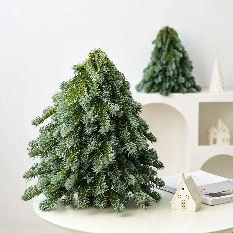 Nordic Mini Christmas Tree Five-pronged Two-color PE Inverted Tree Ins Home Tabletop Ornament Christmas Ornament