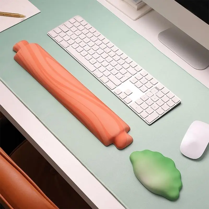J78A Memory Foam Mouse Wrist Rest And Keyboard Tray Set With NonSlip Bottom For Home Office